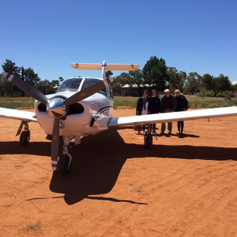 Piper Saratoga (VH-MNV) - Great flight from Eucha to Lake Mungo with the girls and Ron Pell(92) world war 2 Lancaster Navigator