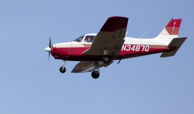 Piper Cherokee (N3487Q) - On final is this 1977 Piper Cherokee P28A-161 in the Winter of 2019.