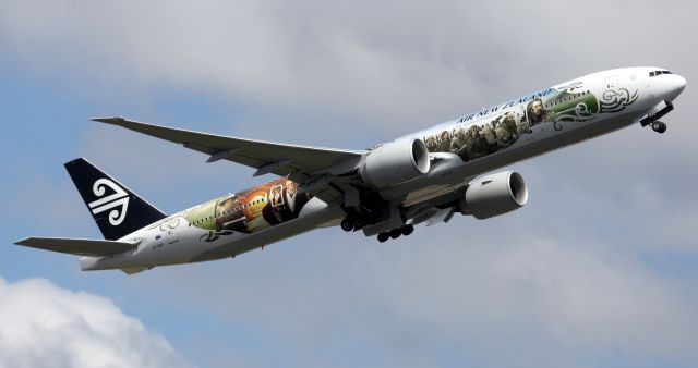 ZK-OKP — - "The Hobbit" Departing Rwy 34L