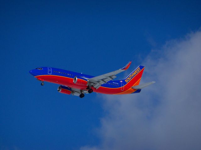 BOEING 737-300 (N637SW) - SWA arriving at DTW.