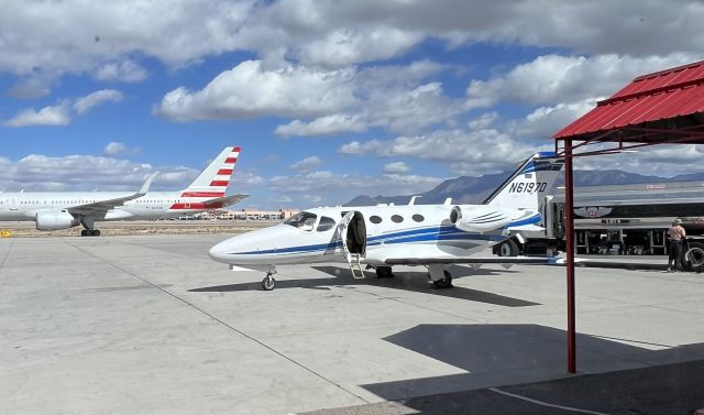 Cessna Citation Mustang (N6197D) - Always a great stop at Cutter in Albuquerque. Expect to see military aircraft -- a regular stop for fighter jets.