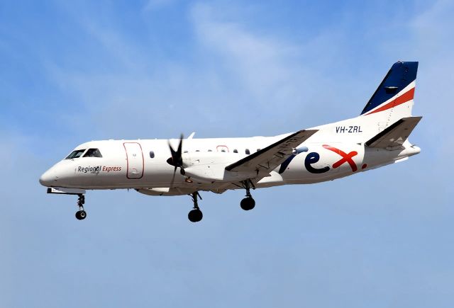 VH-ZRL — - REX - REGIONAL EXPRESS - SAAB 340B - VH-ZRL (CN 340B/398) - ADELAIDE INTERNATIONAL SA. AUSTRALIA - YPAD (19/11/2012)