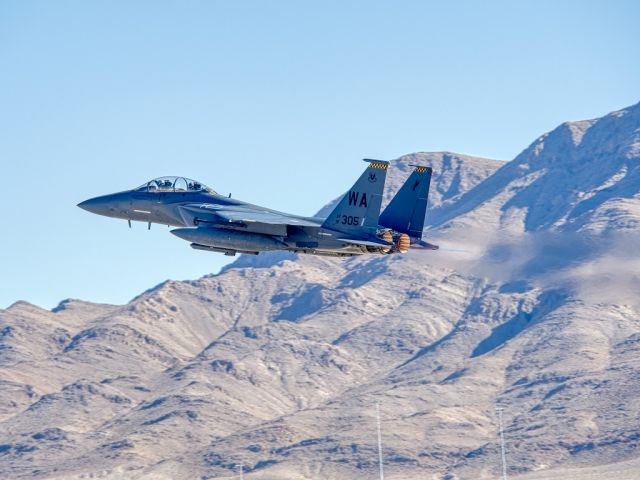 91-0305 — - Nov 2019 F-15E Strike Eagle from the 57th flying at Aviation Nation, Nellis AFB,  NV