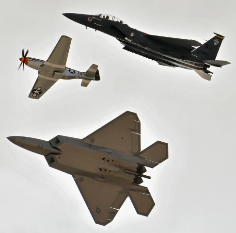 — — - 2010 Aviation Nation Airshow Nellis AFB, Heritage Flight