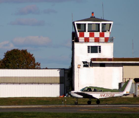 Piper Cherokee (N43138) - Shown here on the active runway is this 1974 Piper Cherokee Warrior PA-28-151 in the Autumn of 2021.