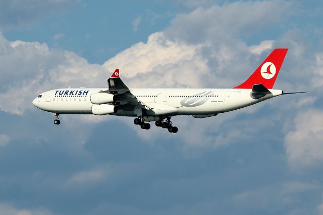 Airbus A340-300 (TC-JDN) - THY 81 arriving from Istanbul