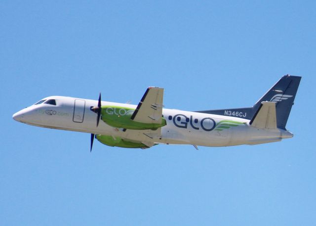Saab 340 (N346CJ) - At Shreveport Regional.