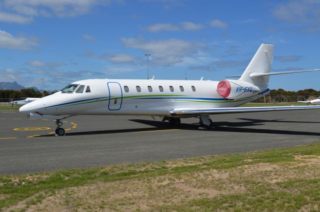 Cessna Citation Sovereign (VH-EXQ) - CITATION SOVEREIGN VH-EXQ at Flinders Island, Feb 2016