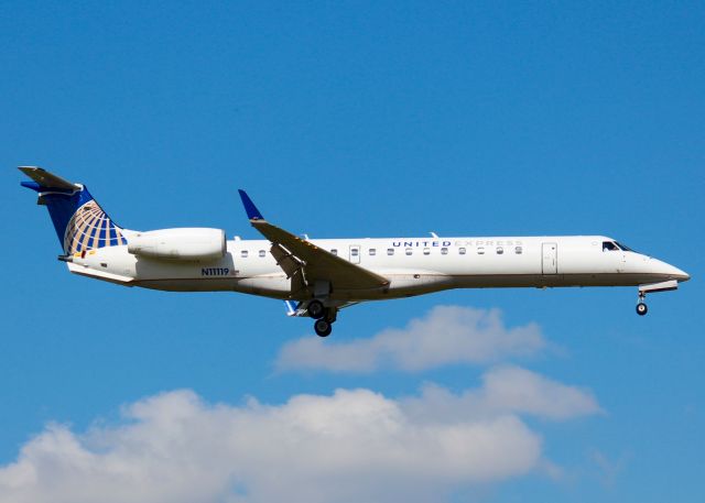 Embraer ERJ-145 (N11119) - At Shreveport Regional. 2002 Embraer ERJ-145XR