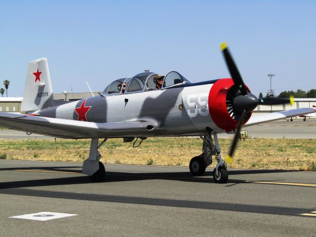 NANCHANG PT-6 (N313YK) - 1964 Nanchang CJ-6A taxiing to display area, Fullerton Airport Day, 5.13.2017