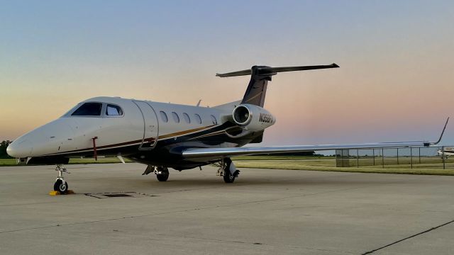 Embraer Phenom 300 (N358FX) - LXJ358, operated by this 2014 Embraer Phenom 300, with some cotton candy coloured skies. 6/22/22. 