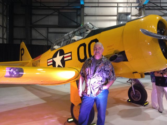 North American T-6 Texan (N48JC) - On display at a hanger dance on 6-8-13