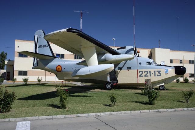 — — - A preserved Grumman Albatros of the Spanish Air Force at Cuatro Vientos 