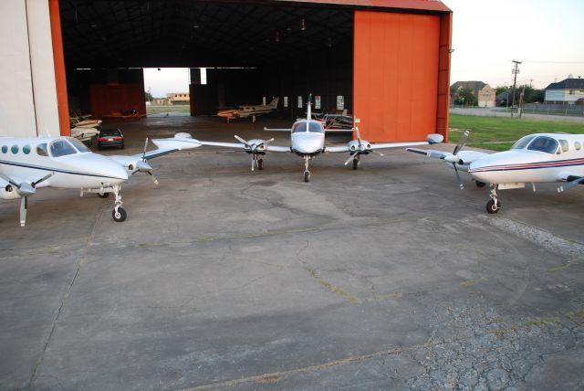 Cessna Chancellor (N8195Q) - Group shot of the cabin class Cessnas at Tri-Star Aviation.