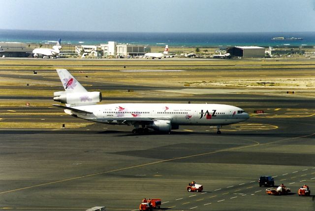 McDonnell Douglas DC-10 (JA8544) - PNHL- rooftop view from the parking garage- awesome view of JAL JAZ arriving from??? We also had a PHNL tower tour this day. We got to film  and video from the tower for 1 hour- awesome.