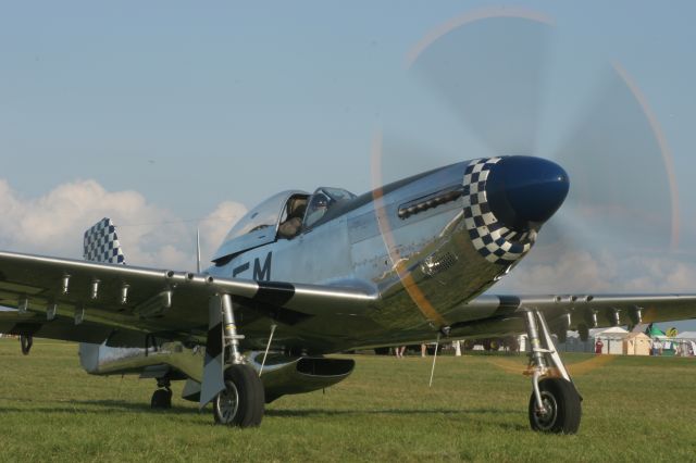 North American P-51 Mustang — - P-51 Run-Up at Oshkosh 2010