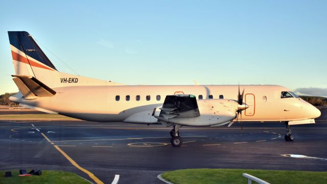 Saab 340 (VH-EKD) - Regional Express untitled aircraft. Saab 340A VH-EKD (340A-155) at Burnie Wynyard Airport Tasmania on 9 June 2017.