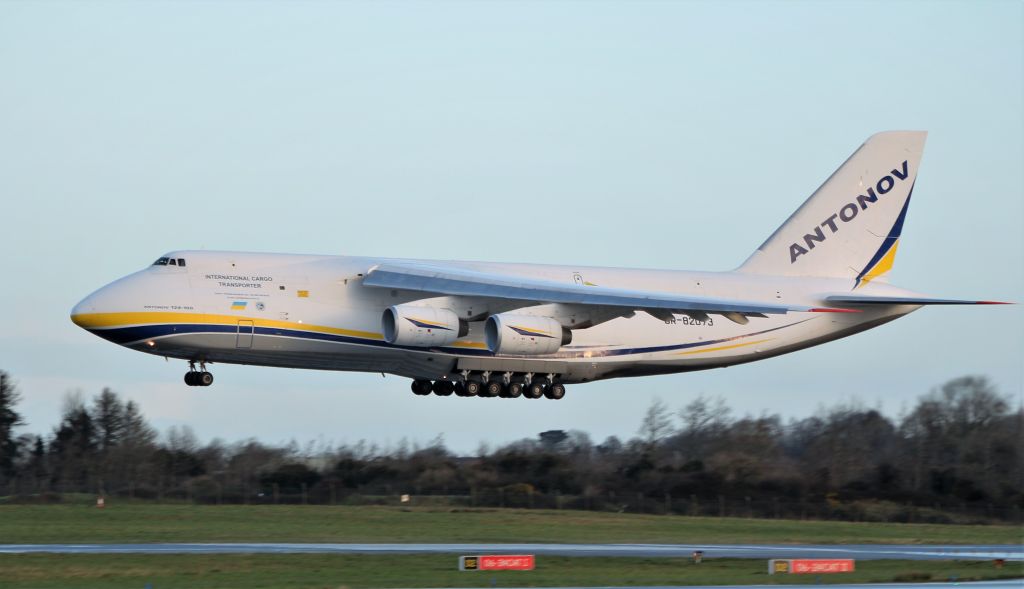 Antonov An-124 Ruslan (UR-82073) - adb an-124-100 ur-82073 landing at shannon from tulsa this morning 3/3/20.