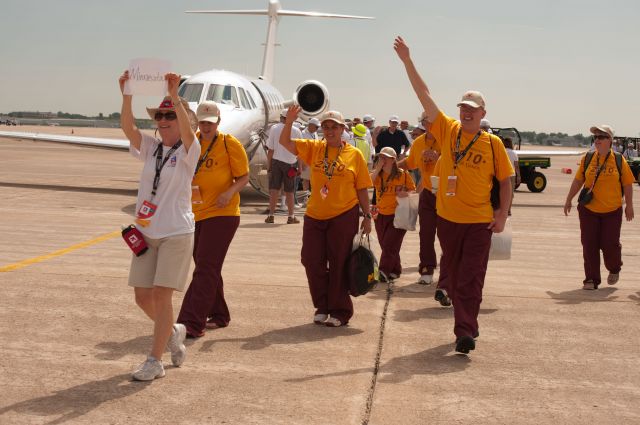 CSOA — - Cessna Special Olympics Airlift 2010 - http://flightaware.com/airlift/ - Airlift and Athletes arriving in Lincoln, Nebrasks on July 17, 2010.  Photos Courtesy Cessna Aircraft Company