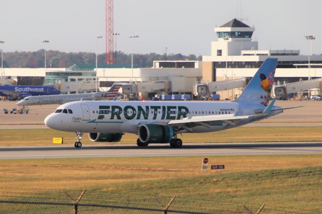 Airbus A320neo (N359FR) - Named "Cookie the Oriole"