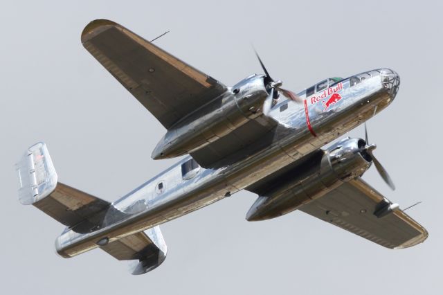 North American TB-25 Mitchell (N6123C) - Flypast at RIAT 2013.