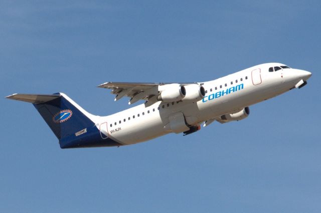 British Aerospace BAe-146-300 (VH-NJH) - Heading skywards off runway 23. Thursday, 4th April 2013.