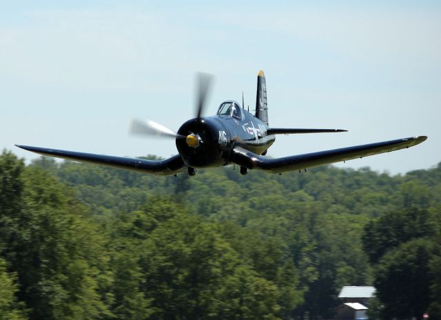 — — - F4U Corsair at Triple Tree Aerodrome