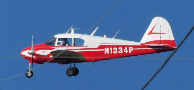 N1334P — - N1334P on Approach to CVO on 30th October  2021.  (1955 Piper Apache)