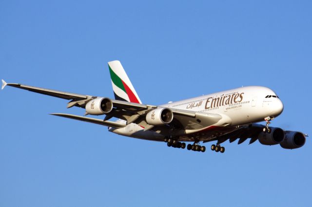 Airbus A380-800 (A6-EUW) - One of many JFK weather diversions to BOS on 11/13/21.