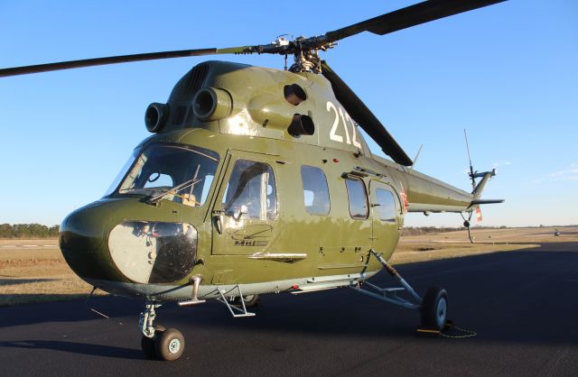 PZL-SWIDNIK Mi-2 Kania (NX212PZ) - A Mil Helicopters Moscow (WSK PZL-Swidnik) Mi-2 Hoplite at the Classic Jet Aircraft Association's 2021 JetBlast at H. L. Sonny Callahan Airport, Fairhope, AL - March 3, 2021.