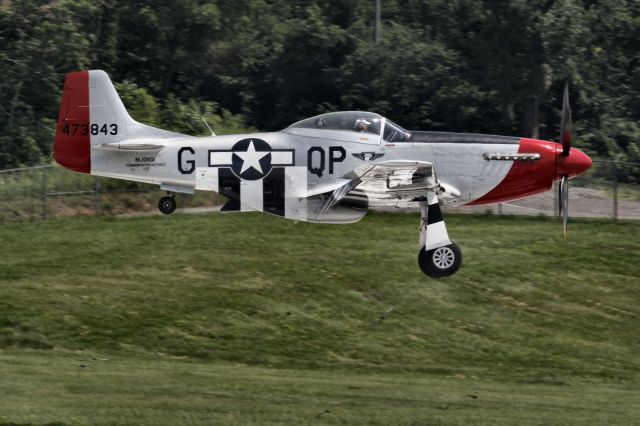 North American P-51 Mustang (SAI10601) - Picture taken at Wheeling WV Airport. 