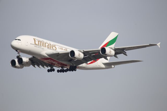 Airbus A380-800 (A6-EEO) - WELCOME TO LAX!