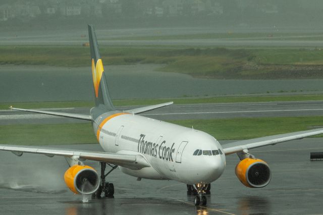 Airbus A330-200 — - Arrival after torrential rains