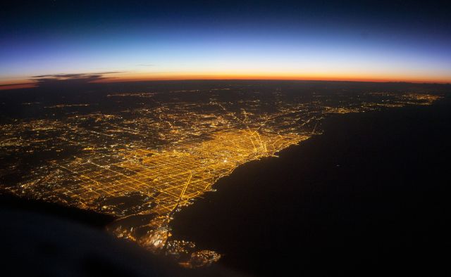 Cessna Citation V (N365EA) - Night photo from FL400!