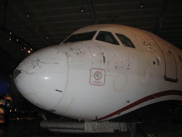 Airbus A320 (N106US) - Miracle on the Hudson housed at the Carolinas Aviation Museum in Charlotte NC.