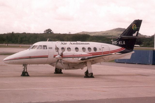 British Aerospace Jetstream 31 (HS-KLA) - Seen here on 28-Jul-01. With Air Andaman from Apr-01 to Jul-05 when it was withdrawn from use at VTBD.