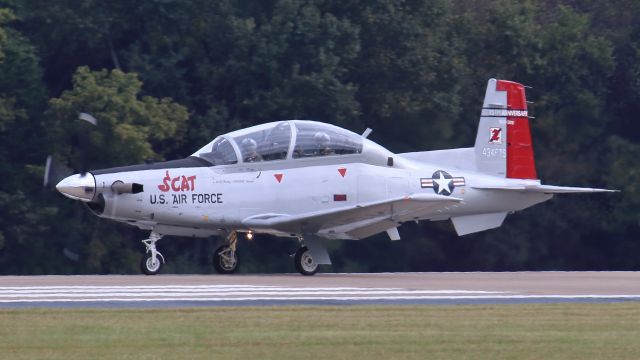 Raytheon Texan 2 (01-3603) - October 13, 2018 -- This Texan T6 is departing on runway 2C.