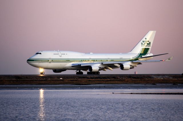 Boeing 747-400 — - Kingdom Holding 747 taxiing out under an early evening sky.