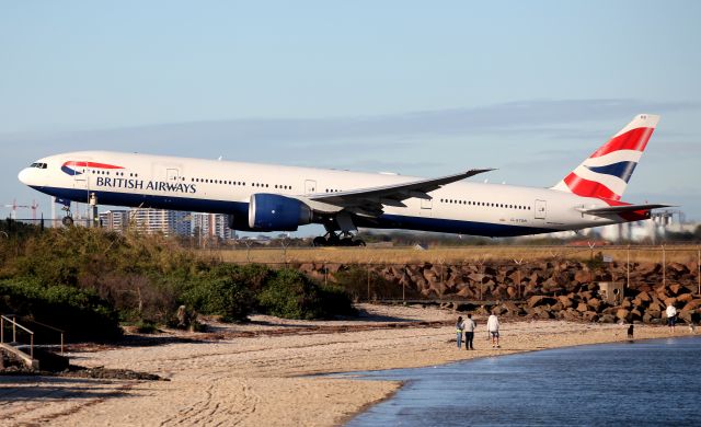 BOEING 777-300ER (G-STBB) - Lifting Off from Rwy 34L