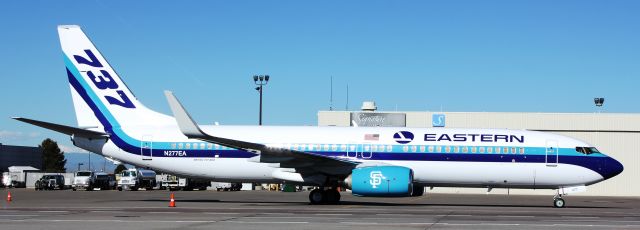 Boeing 737-800 (N277EA) - Charter flying the San Francisco Giants to play the Colorado Rockies.