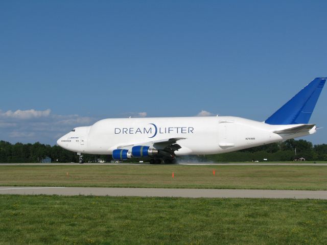 Boeing Dreamlifter (N249BA) - Dream Lifter appearing at Oshkosh 2008.