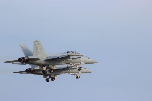 McDonnell Douglas FA-18 Hornet — - Mirror Image Departure from EA-18G Growlers VAQ-129 Whidbey Is. NAS Training Squadron. 