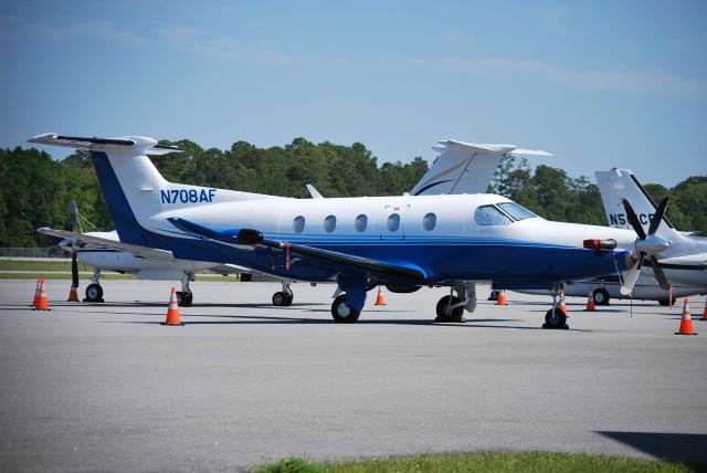 Pilatus PC-12 (N708AF) - Parked - 4/24/09