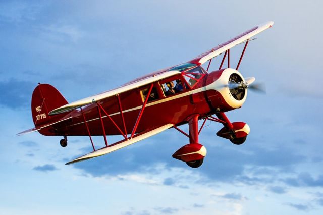 N17716 — - First Flight on a Rebuilt Waco