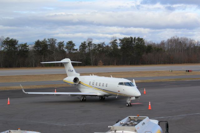 Bombardier Challenger 300 (N723JM) - Parked at the Hickory Airport