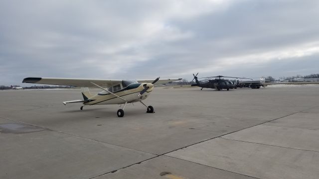 Cessna Skywagon 180 (N9100T) - Two tail-draggers, two very different missions.