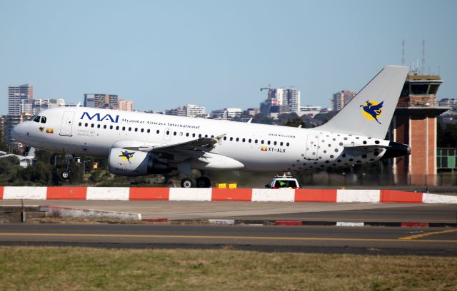 Airbus A319 (XY-ALK) - Lifting Off from Rwy 16R En route to Alice Springs.Fellow Spotters at "The Mound" believe it will pick up the crews of Cebu Pacific who are delivering aircraft to the Desert Airport for long term storage.Those crews will then get home via a flight from Denpasar.