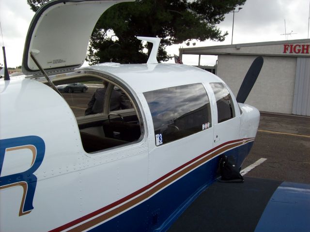 Mooney M-20 (N201QR) - Loading up for a quick flight to test a fuel system repair.