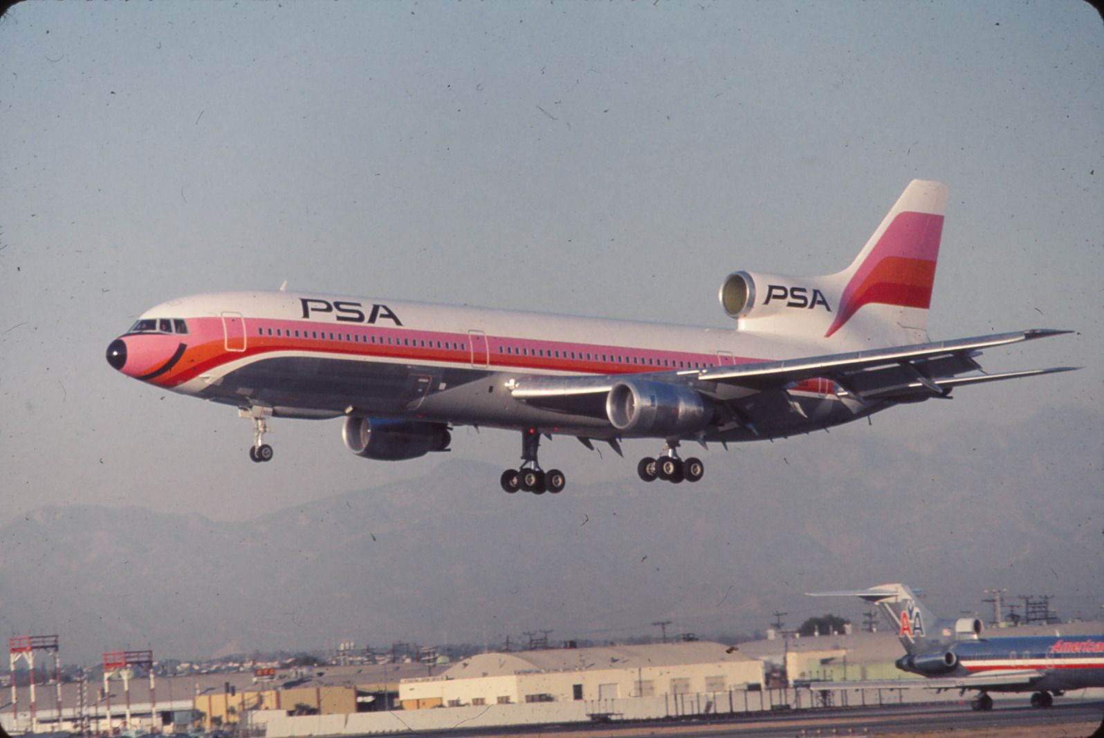 Lockheed L-1011 TriStar — - short lived ops of L1011 PSA..  early 1970s  LAX