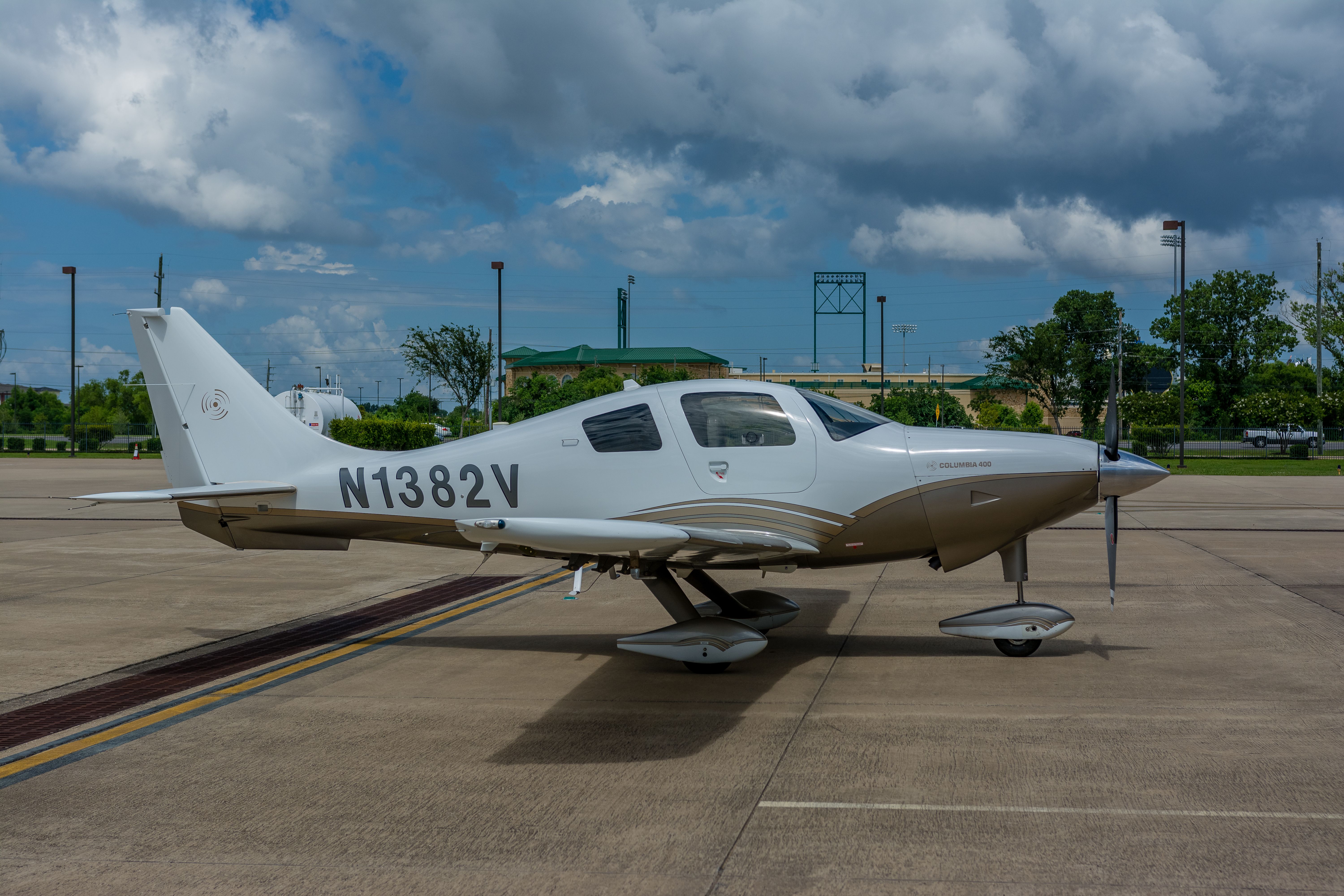 Cessna 400 (N1382V) - Parked at the hangar. Sugar Land Airport